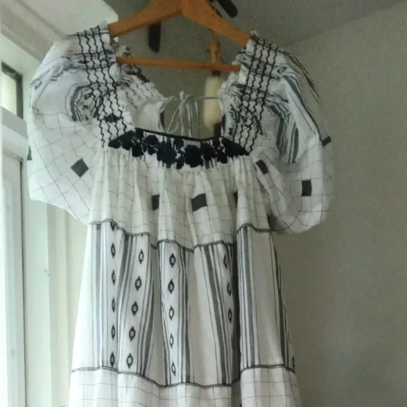 NWT Women’s Free People Jamie  Embroidered Maxi Dress Size S/ M - Picture 4 of 7